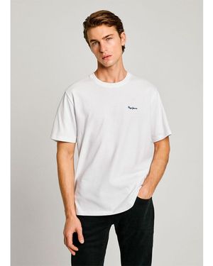 Pepe Jeans Connor Contrast T-shirt Met Korte Mouwen L - Wit
