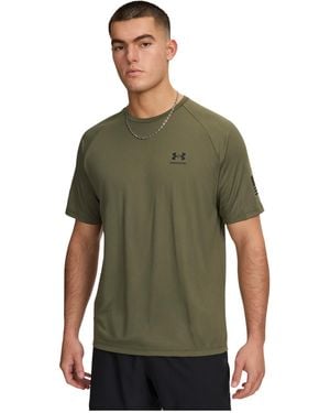 Under Armour Freedom Tech Short Sleeve T Shirt, - Green