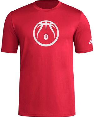 adidas S Pregame Short Sleeve T-shirt - Red