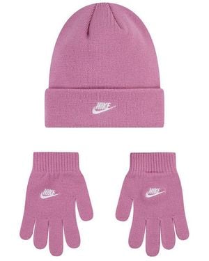 Nike Club Beanie-Glove Set - Viola