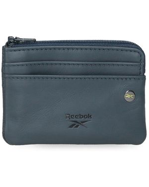 Reebok Switch Portemonnee Blauw 11 X 7 X 1,5 Cm Leer