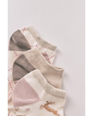 Women'secret Calcetines Cortos Colección Reindeers Pack Sokken - Roze