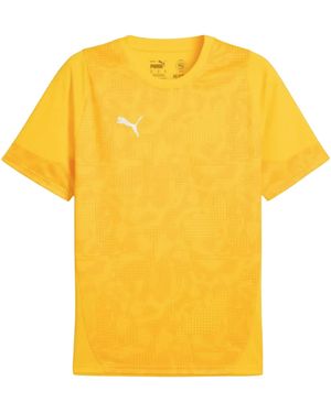 PUMA TeamCUP Training Jersey 659167 Faster Yellow- Silver-Yellow Sizzle-XL - Gelb