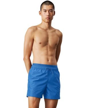 Calvin Klein 's Medium Double Drawstring Swim Shorts - Blue