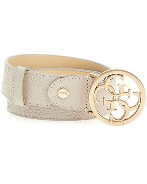 Guess Cresidia Adjustable Pant Belt H35 W105 Bone - Nero