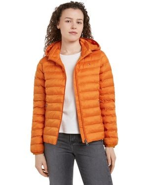 Tommy Hilfiger Global Stripe Transitional Padded Jacket - Orange