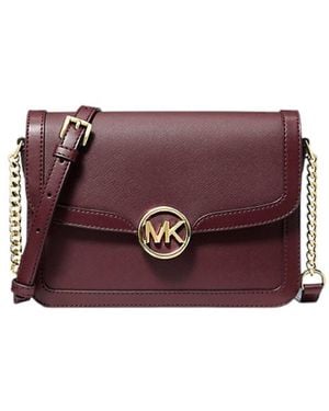 Michael Kors Leida Medium Shoulder Crossbody Bag - Purple