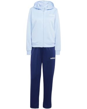 adidas Essentials Linear Tracksuit - Blauw