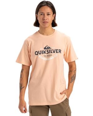 Quiksilver Typed Out Ss T-Shirt - Natur