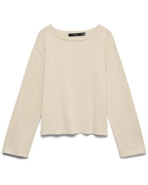 Vero Moda Vmnoma Ls Boatneck Pullover Noos - Natur
