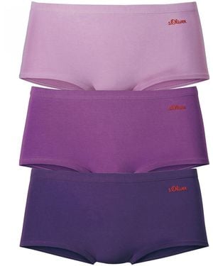 S.oliver Pantys im praktischen 3er Pack - Lila