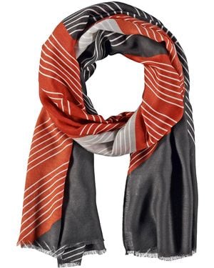 Gerry Weber Maxi-Schal mit Streifenmuster Maxi-Schal mit Streifenmuster Schal gemustert - Rot