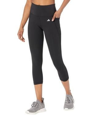 adidas Optime Stash Pocket High-waisted 3/4 Tights - Black
