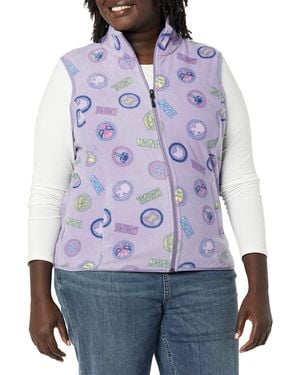 Amazon Essentials Disney | Marvel | Star Wars | Princess Polar Fleece Vests - Purple