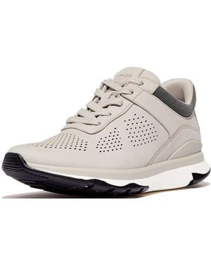 Fitflop Vitamin Ffx Perf Nubuck Sports Trainers Shoe - White