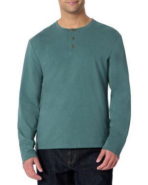 Amazon Essentials Men's (demi's Pick) Relaxed-fit Long-sleeve Henley, Slate Green, S