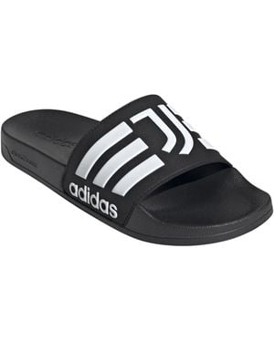 adidas Juventus Turin Juve Adilette Badelatschen Slides - Schwarz