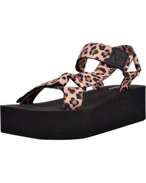 Guess Avin Wedge Sandal - Black