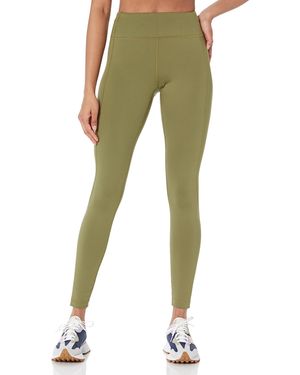 Amazon Essentials Crea i Tuoi Leggings Studio Sculpt a Vita Media a Lunghezza Intera - Verde