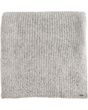 Ted Baker Keriisa-rhinestone Detail Knitted Scarf - Grey