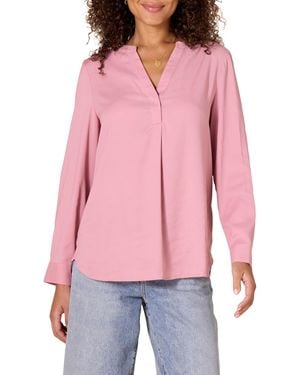 Amazon Essentials Georgette Lange Mouw Relaxed-fit Popover Blouse - Roze