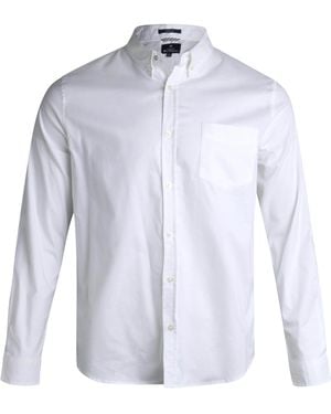 Ben Sherman Regular Fit Casual Dress Long Sleeve Button Down Shirt - Blue
