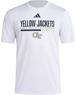 adidas S Pregame Short Sleeve T-shirt - White