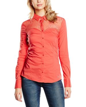 Guess LS Ludmila Shirt Camicia - Rosso