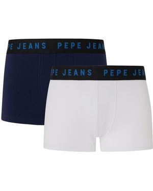 Pepe Jeans Solid Lr Tk 2P Trunks - Weiß