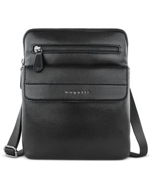 Bugatti Nome Borsa a tracolla in pelle - Nero
