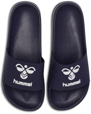 Hummel HML Essential Pool Slide Slipper - Blau