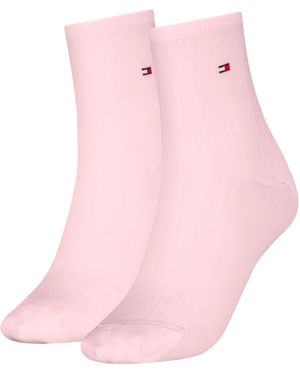Tommy Hilfiger Shine Short Sock - Pink