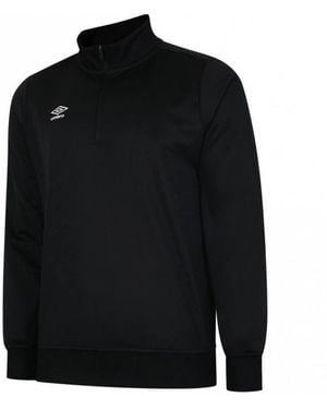 Umbro S Club Essential Half Zip Sweatshirt - Black