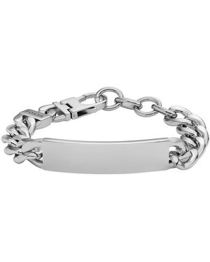 Fossil Bracciale Uomo della Collezione Drew - Metallizzato