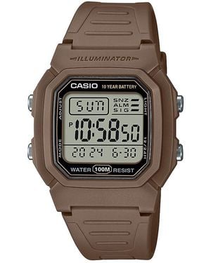 G-Shock Orologio Digitale al Quarzo Uomo con Cinturino in Resina W-800H-5AVCF - Grigio