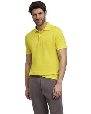 FALKE Polohemd Basic Polo Shirt Piqué M Pl Baumwolle weich hautfreundlich bequem sehr leicht 1 Stück - Gelb