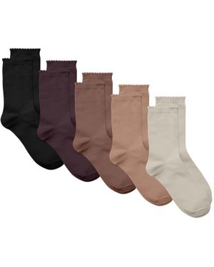 Vero Moda Vmkira Socks 5-Pack Noos - Braun