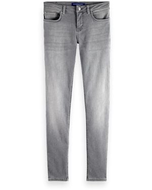 Scotch & Soda Core Bohemienne Mid Rise Skinny Jeans-grey Roots