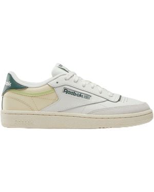 Reebok Club C 85 Chalk/vintagechalk/escapegreen Female Tennis Shoes White