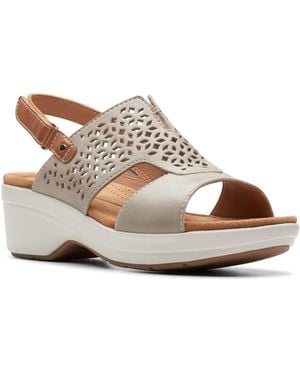Clarks Tuleah Sun Wedge Sandal - Brown