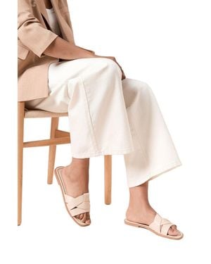 Dorothy Perkins Felicity Faux Leather Sliders - White