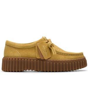 Clarks Scarpe Stringate Basse da Donna - Taglia - Marrone