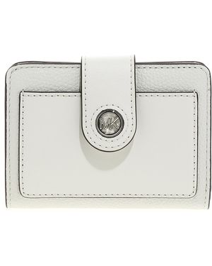 Michael Kors SM Tab Compact Pckt WLLT - Metálico