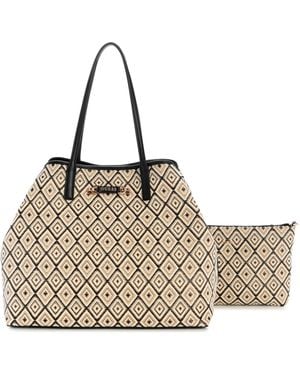 Guess Sophia Large 2 In 1 Tote - Metallic