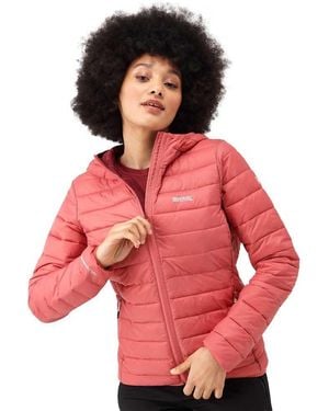 Regatta S Marizion Hooded Padded Insulated Jacket Coat - Red