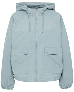 S.oliver Leichte Outdoor-Jacke im Relaxed Fit mit Fledermausärmeln und Kapuze hellblau L