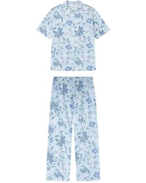 Women'secret Capri Pyjama Daily Garden Pijamas - Azul