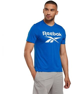 Reebok Wor Sup Ss Graphic Tee T-Shirts - Blau