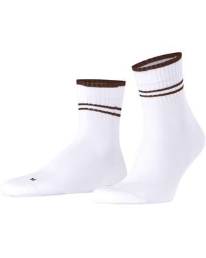 FALKE Run U Sso Cotton Functional Yarn Plain 1 Pair Socks - White