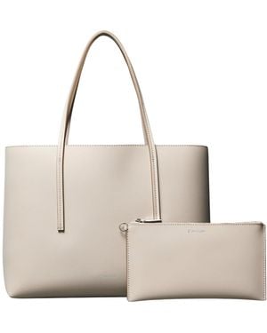 Calvin Klein Foil Logo Small Tote Lv04f3275g Tote - Natural